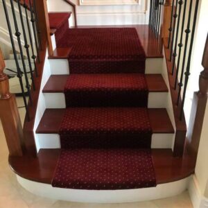 Stairs with designed carpet