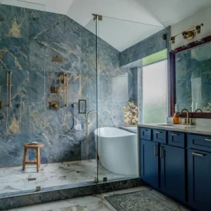 Modern Bathroom Blue Design