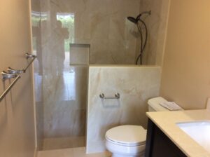 Small shower room with toilet